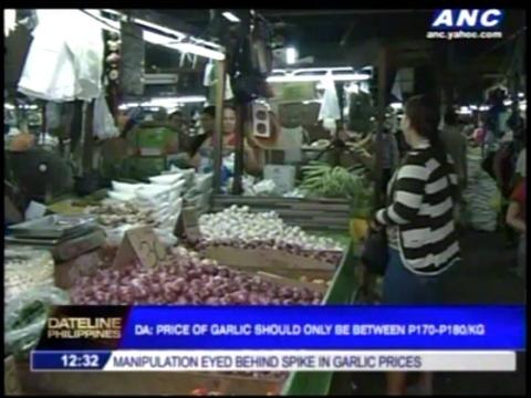 DA probes recent spike in garlic prices