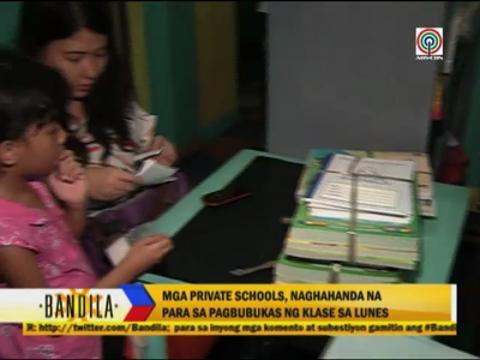 Private schools prepare for opening of classes