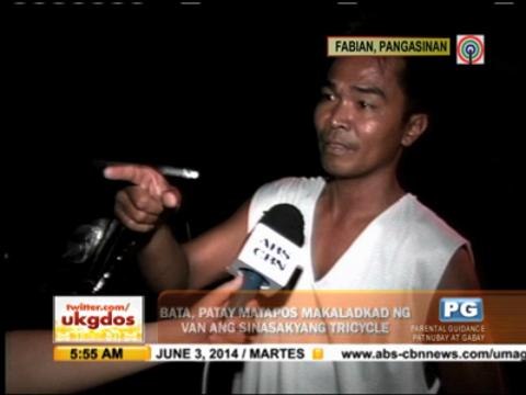 Boy dies after being hit by wayward van