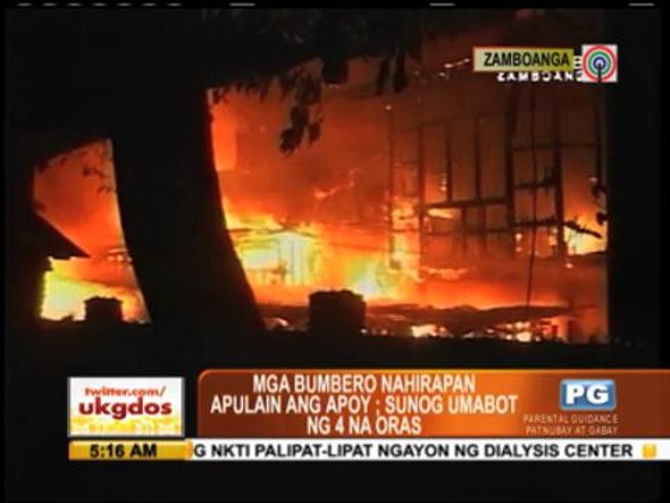Fire razes 100 homes in Zamboanga City