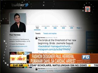 Fashion designer Paul Herrera dies