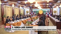 Pres. Moon, Vorachith agree on steps to foster mutual prosperity, enhance Korea-Mekong cooperation