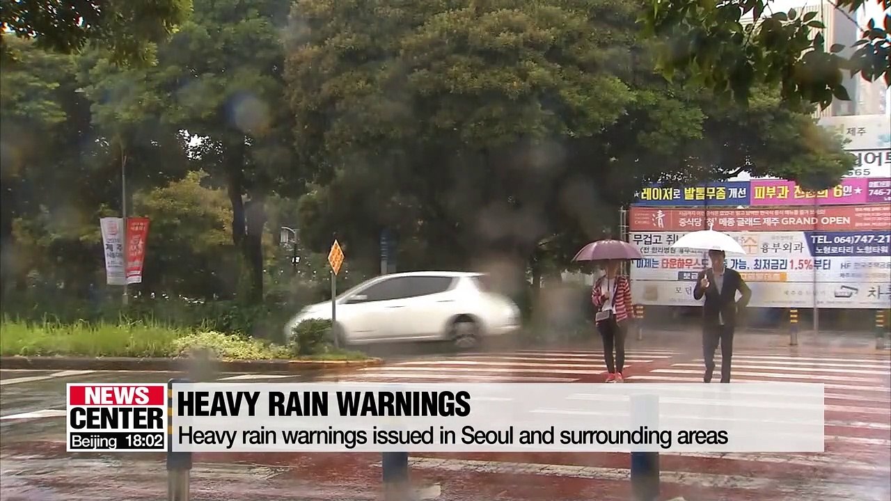 Heavy rain warning issued for Seoul and surrounding areas