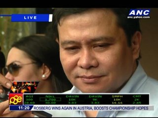 WATCH: Jinggoy leaves home to surrender
