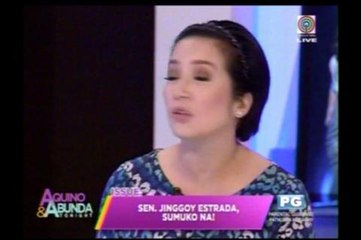 Kris to Jinggoy: Our prayers are with you