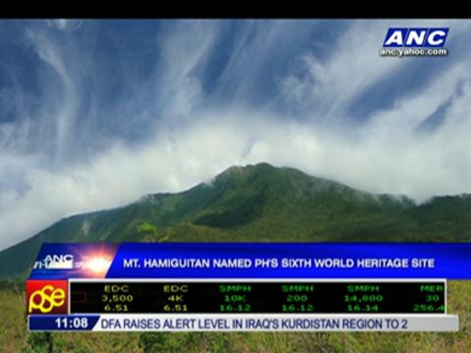 Mt. Hamiguitan is PH's 6th World Heritage site