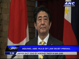 PNoy, Abe: Rule of law must prevail