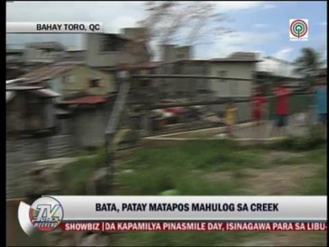 Dead girl found floating in QC creek