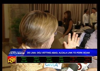 DOJ vetting Abad, Alcala links to pork scam