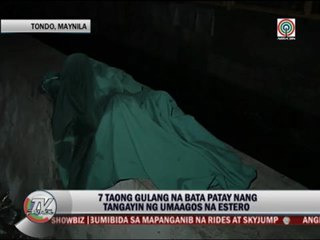 Boy drowns in strong water current in Manila ditch