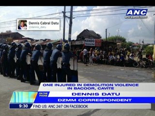 Tensions erupt at Cavite demolition