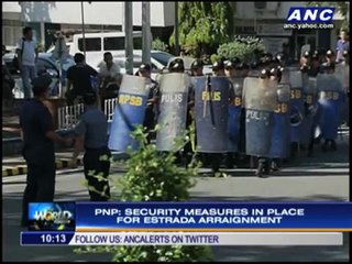 Estrada, co-accused to be arraigned on Monday