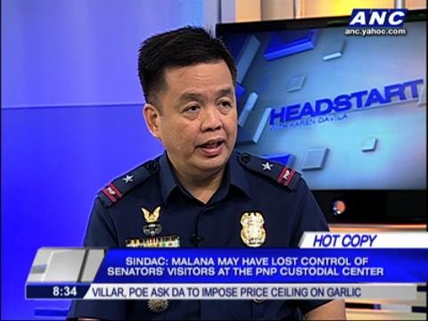 Warden lost control of Jinggoy, Bong guests: PNP