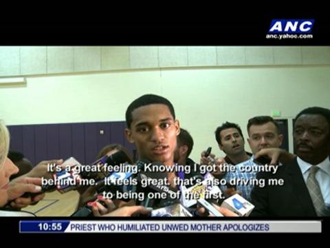 Lakers introduce Fil-Am rookie Clarkson