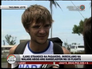 Surprised passengers stranded at Tacloban airport