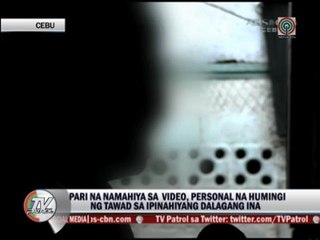 Cebu priest breaks down in tears at teen mom's door