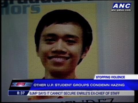UP student groups condemn hazing