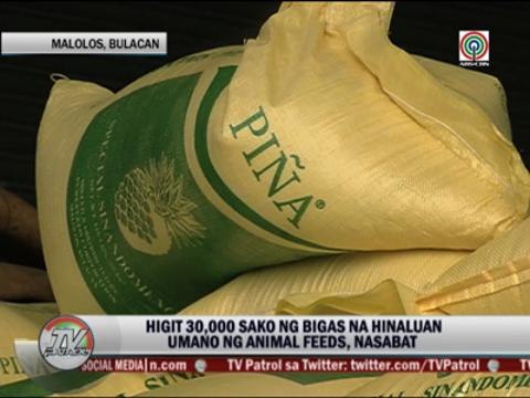 Animal feeds suspectedly mixed into 30,000 sacks of rice