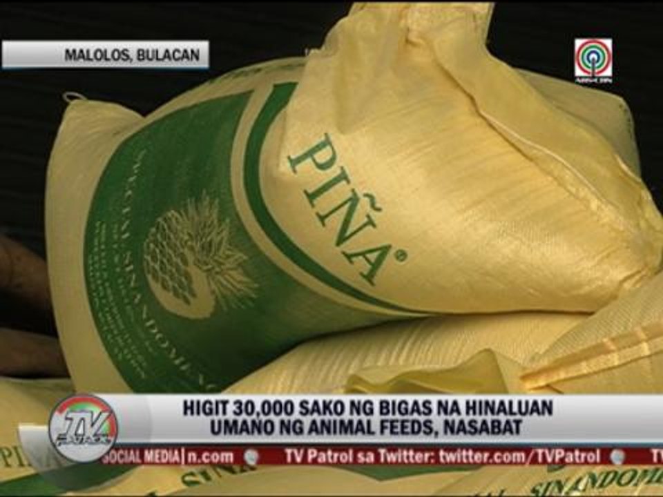 Animal feeds suspectedly mixed into 30,000 sacks of rice