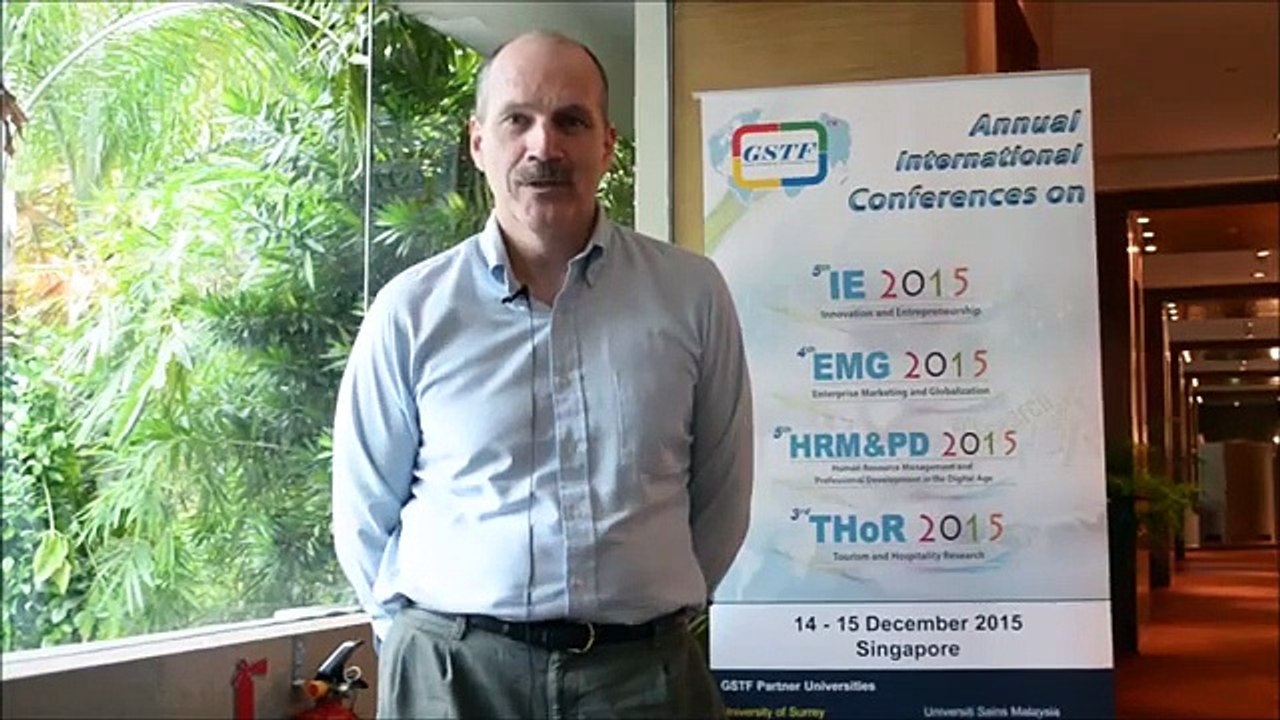 John Friar at IE Conference 2015 by GSTF