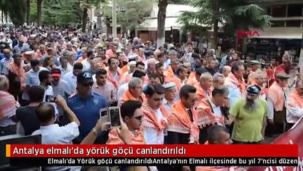 Antalya elmalı'da yörük göçü canlandırıldı