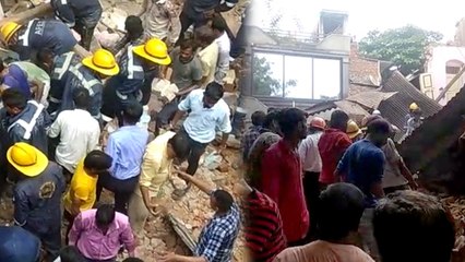 देखें वीडियो, अहमदाबाद में अचानक ढही 3 मंजिला इमारत, 5 लोगों की ही बची जान