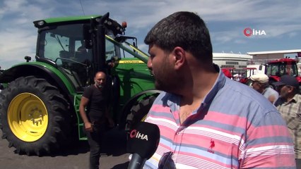 9 tonluk dev traktör tarım fuarının ilgi odağı oldu