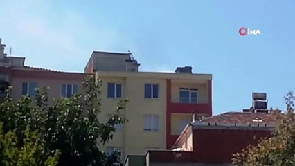 Samsun'da çatı yangını