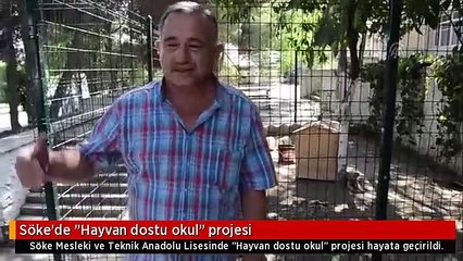 Söke'de "Hayvan dostu okul" projesi
