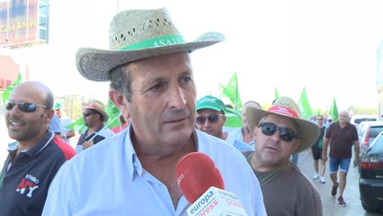 Agricultores protestan por los "precios de miseria" en producción vinícola