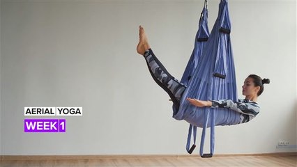 This is week one of your aerial yoga journey