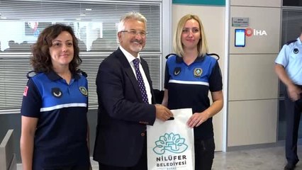 Nilüfer'de zabıta personeline teşekkür