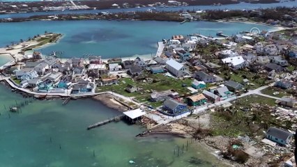 Bahamalar, Dorian Kasırgası sonrası havadan görüntülendi