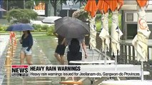 Heavy rain warning issued for Seoul and surrounding areas