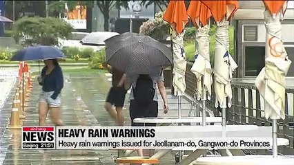 Heavy rain warning issued for Seoul and surrounding areas