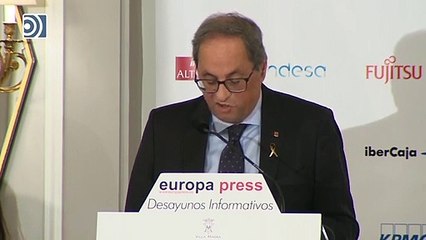 Torra amenaza en Madrid: "no aceptaremos la sentencia y actuaremos en consecuencia"