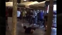 Pelea a botellazos en la Rambla de Barcelona