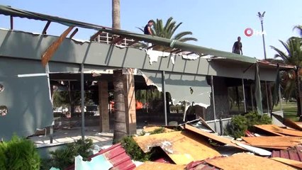 Mersin sahilindeki son kafe de yıkıldı