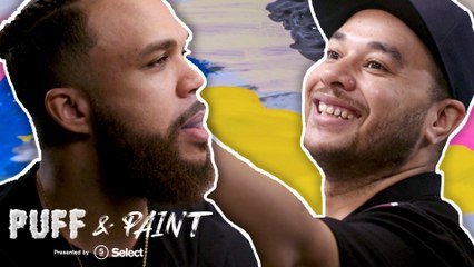 Jidenna and Shawn Crawford make high art in the first episode of 'Puff & Paint'