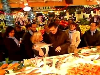 Visite de Patrick Devedjian - Chez la poissonnière