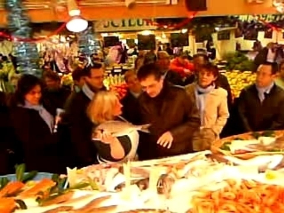 Visite de Patrick Devedjian - Chez la poissonnière