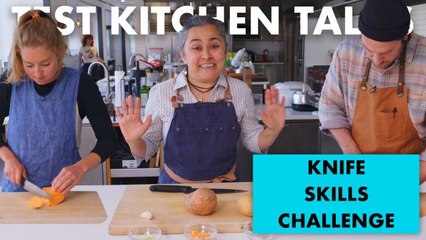 Professional Chefs Compete in a Knife Skills Speed Challenge