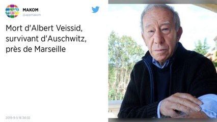 Le Français Albert Veissid, survivant d'Auschwitz, est décédé