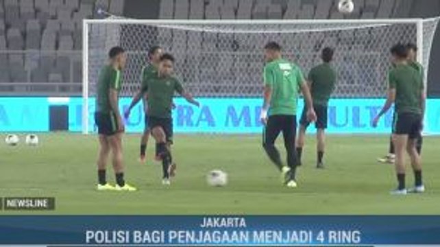 Belasan Ribu Personel Gabungan Amankan Laga Indonesia vs Malaysia