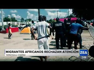 Migrantes africanos causan destrozos en la estación Siglo XXI en Chiapas | Francisco Zea