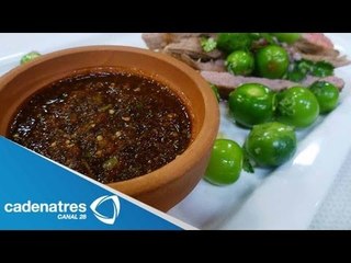 Falda de res en salsa de tomatillos / Cómo hacer falda de res