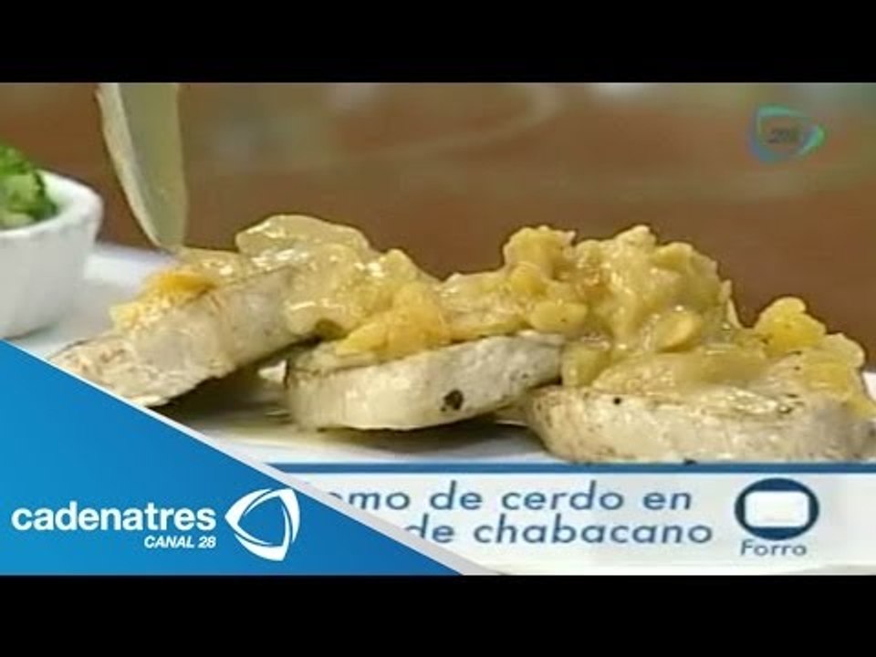 Receta de lomo de cerdo en salsa de chabacano....