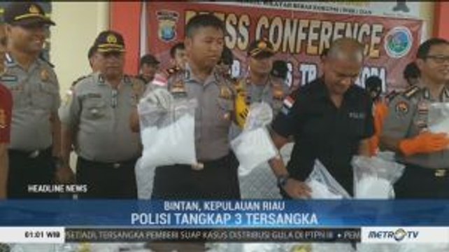 Polres Bintan Sita 119 Kg Sabu dari Malaysia