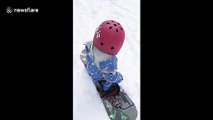 Amazing one-year-old skateboarding Aussie girl is back! Now she's snowboarding and surfing