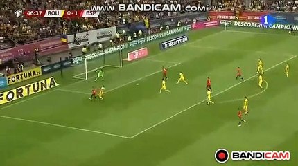 Amazing Goal Paco Alcacer (0-2) Romania vs Spain